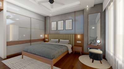 Furniture, Lighting, Bedroom, Storage Designs by Architect Akash  Architect , Thrissur | Kolo
