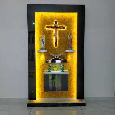 Lighting, Prayer Room, Storage Designs by Electric Works jaison Jacob, Kottayam | Kolo