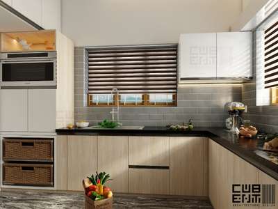 Kitchen, Storage Designs by Interior Designer Cubent Architectural Designs, Ernakulam | Kolo