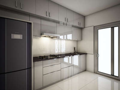 Kitchen, Storage Designs by Interior Designer Nighil Madhav, Thrissur | Kolo