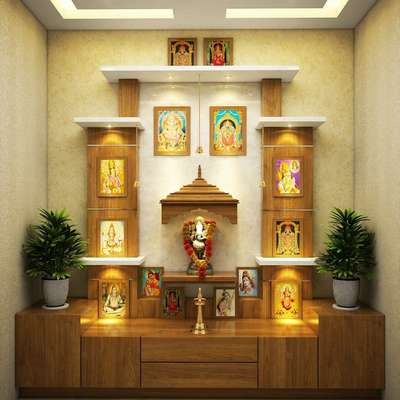 Prayer Room Designs by Interior Designer Nitheesh TP, Ernakulam | Kolo