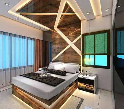 Bedroom, Ceiling, Furniture, Lighting, Storage Designs by Contractor Culture Interior, Gautam Buddh Nagar | Kolo