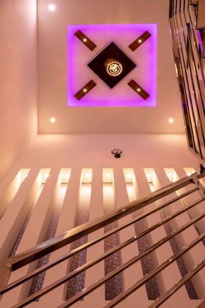 Ceiling, Staircase Designs by Contractor DHANESH  KV, Kottayam | Kolo