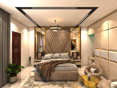 Furniture, Bedroom, Ceiling, Lighting, Storage Designs by Interior Designer Pooja Sharma, Gurugram | Kolo