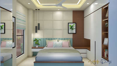 Furniture, Lighting, Storage, Bedroom Designs by Interior Designer Surbhi Porwal, Gurugram | Kolo