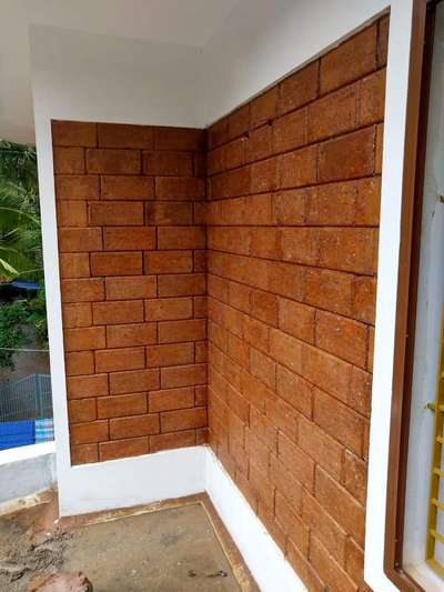Wall Designs by Building Supplies THAPASYA Soil Bricks, Kannur | Kolo