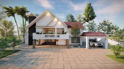 Exterior, Lighting Designs by Architect ✨MICHALE VARGHESE✨, Kottayam | Kolo