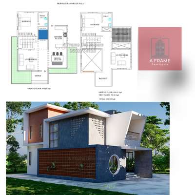 Exterior, Plans Designs by Civil Engineer A FRAME  Developers , Thiruvananthapuram | Kolo