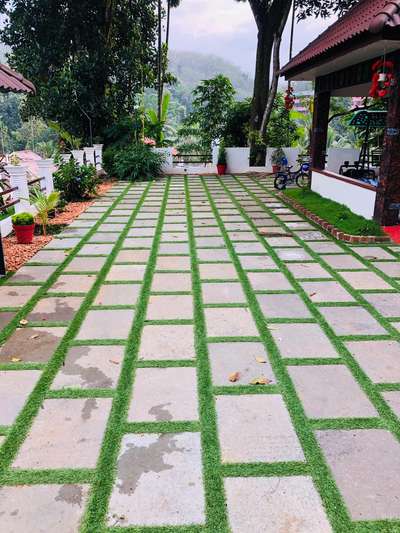 Flooring, Outdoor Designs by Contractor Binoy KG, Thiruvananthapuram | Kolo
