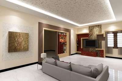 Ceiling, Furniture, Lighting, Living, Storage Designs by Interior Designer Designer Interior, Malappuram | Kolo