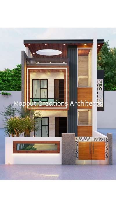 Exterior, Lighting Designs by Architect Mapout creation Architects, Gautam Buddh Nagar | Kolo