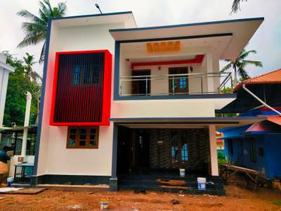 Exterior, Outdoor Designs by Painting Works professional  Pintars , Alappuzha | Kolo