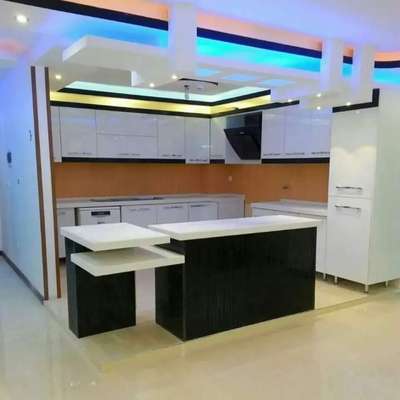 Ceiling, Lighting, Kitchen, Storage Designs by Interior Designer Md Mohid, Gurugram | Kolo