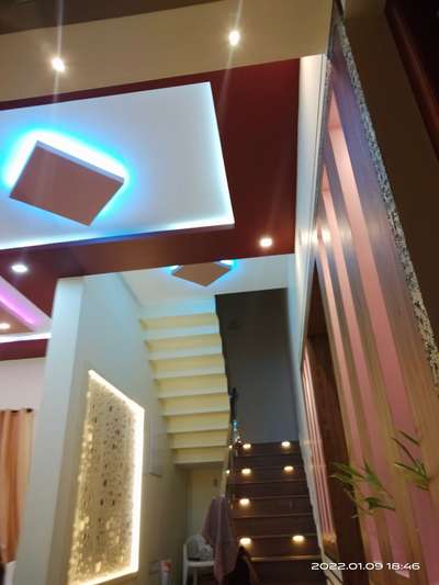 Ceiling, Lighting, Staircase Designs by Electric Works athul athul mk, Kannur | Kolo