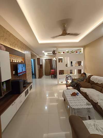 Ceiling, Furniture, Living, Lighting, Storage, Table Designs by Contractor Coluar Decoretar Sharma Painter Indore, Indore | Kolo