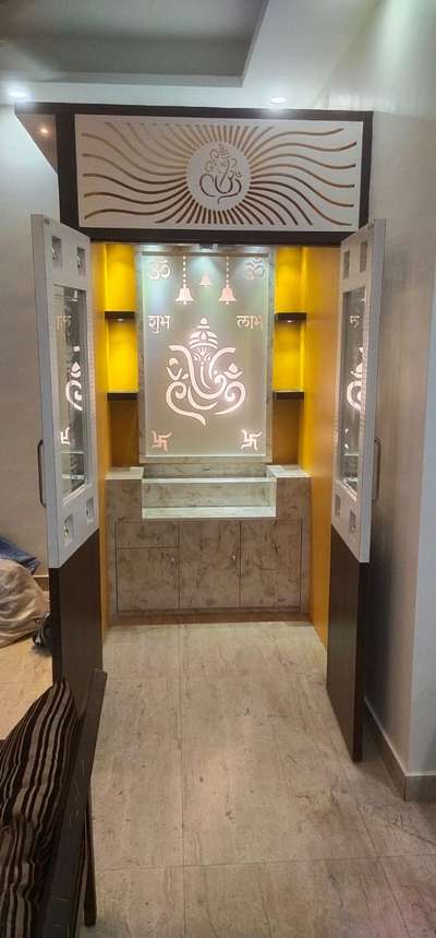 Lighting, Prayer Room, Storage Designs by Contractor US interior , Gautam Buddh Nagar | Kolo