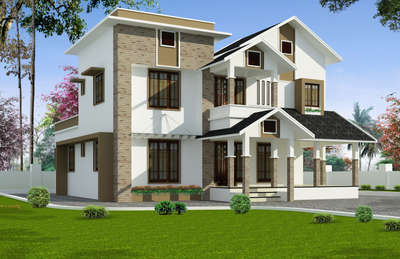 Exterior, Outdoor Designs by Civil Engineer saleeshchethil Iringal, Kozhikode | Kolo