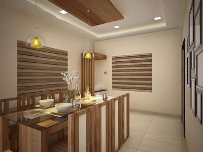 Dining, Furniture, Ceiling, Table, Lighting Designs by Interior Designer Designer Interior, Malappuram | Kolo