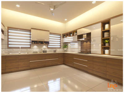 Kitchen, Lighting, Storage Designs by Architect Line Builders, Thrissur | Kolo