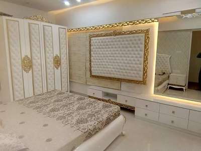 Bedroom, Furniture, Lighting, Storage, Wall Designs by Interior Designer naseem saifi, Ghaziabad | Kolo
