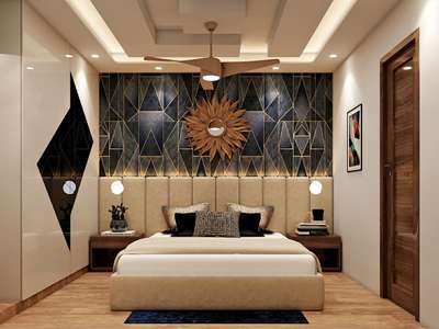 Bedroom, Furniture, Lighting, Storage, Wall Designs by Interior Designer Faheem saifi, Ghaziabad | Kolo