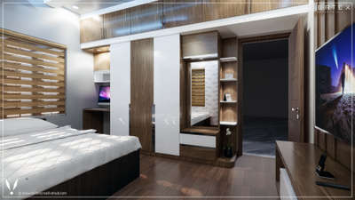 Bedroom, Storage Designs by 3D & CAD aneesh a, Thiruvananthapuram | Kolo