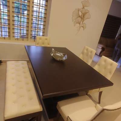 Dining, Furniture, Table, Window, Wall Designs by Contractor Indothai  aniz , Palakkad | Kolo