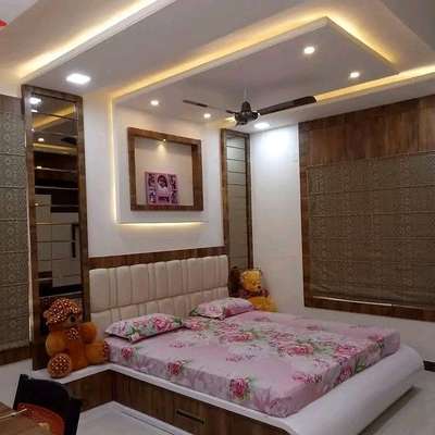 Bedroom, Furniture, Ceiling, Lighting, Storage Designs by 3D & CAD Nithin Ponnarassery, Thrissur | Kolo