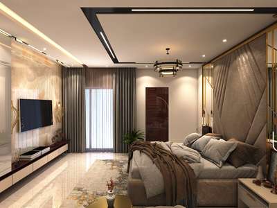 Ceiling, Bedroom, Furniture, Lighting, Storage Designs by Interior Designer Pooja Sharma, Gurugram | Kolo