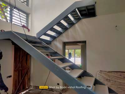 Staircase Designs by Contractor Badri Vishal Roofing Shingles, Alappuzha | Kolo