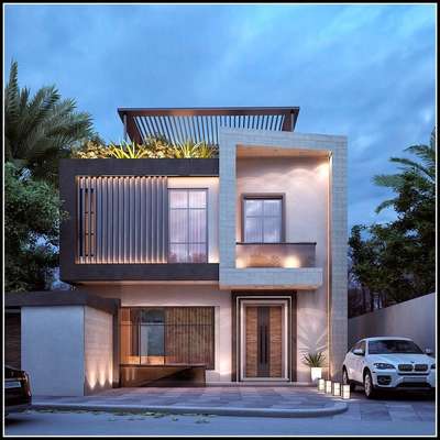 Exterior, Lighting Designs by Architect NEW HOUSE DESIGNING, Jaipur | Kolo