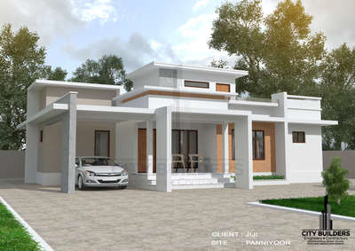 Exterior Designs by Civil Engineer Hisham Muhammed, Kannur | Kolo