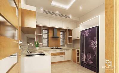 Kitchen, Storage, Lighting Designs by Interior Designer SREENATH V G, Thrissur | Kolo