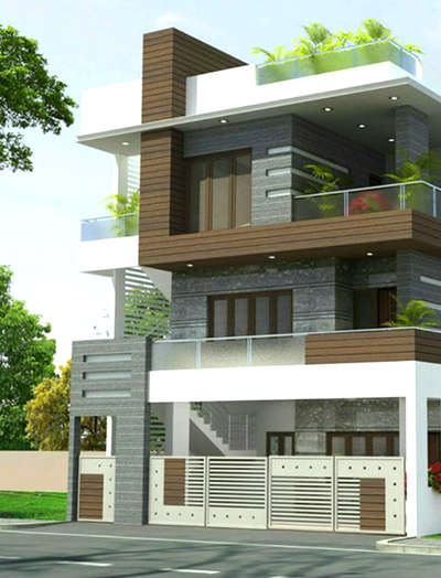Exterior Designs by Contractor AARAMBH  BUILDERS, Gautam Buddh Nagar | Kolo
