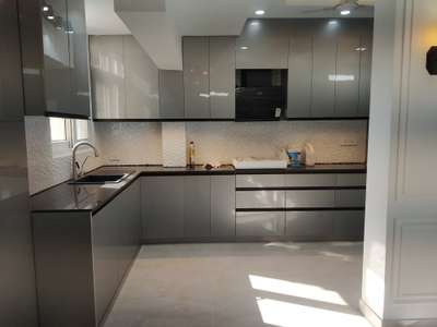 Kitchen, Lighting, Storage Designs by Interior Designer Rohit Garg, Gautam Buddh Nagar | Kolo