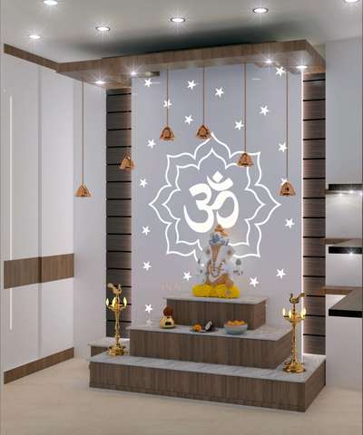 Prayer Room, Lighting Designs by Interior Designer sehajveer singh, Delhi | Kolo
