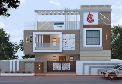 Exterior, Lighting Designs by Contractor Coluar Decoretar Sharma Painter Indore, Indore | Kolo