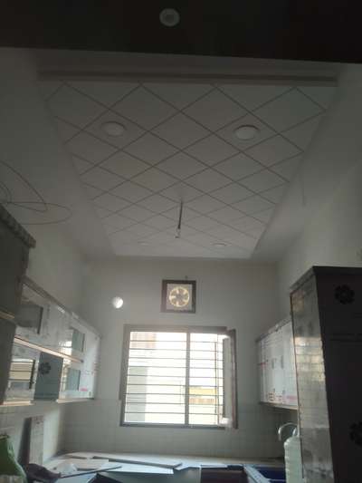 Ceiling, Storage, Window, Kitchen Designs by Electric Works Javed Saifi, Faridabad | Kolo