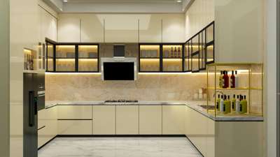 Kitchen, Storage Designs by Interior Designer Mushrat Jahan, Delhi | Kolo