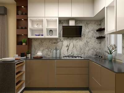 Kitchen, Storage Designs by Architect Praveen Chauhan  Construction and Interior, Gautam Buddh Nagar | Kolo