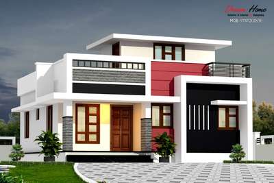 Exterior Designs by Civil Engineer Nithin kannimari, Palakkad | Kolo