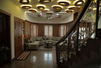 Staircase, Living, Ceiling, Home Decor Designs by Carpenter Dileep kumar, Palakkad | Kolo