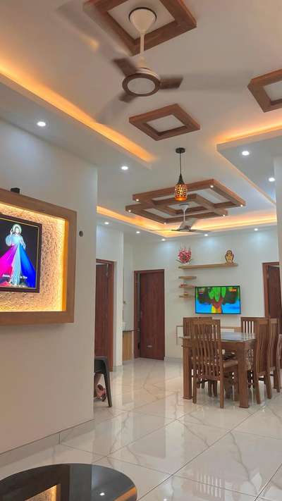 Ceiling, Lighting Designs by Interior Designer Anuthamby Thamby, Kottayam | Kolo