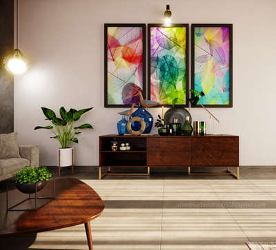Wall, Storage, Lighting, Home Decor, Table Designs by Interior Designer Ananthu Chandran, Malappuram | Kolo