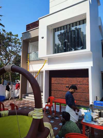 Exterior Designs by Contractor Nandu Chavarcode, Thiruvananthapuram | Kolo