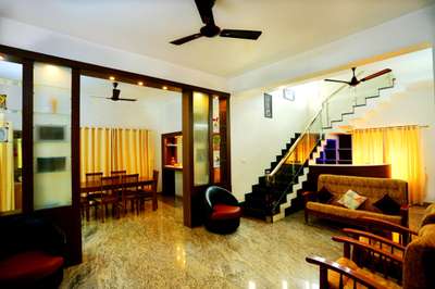 Lighting, Living, Furniture, Storage, Staircase Designs by Contractor Toby Francise, Alappuzha | Kolo