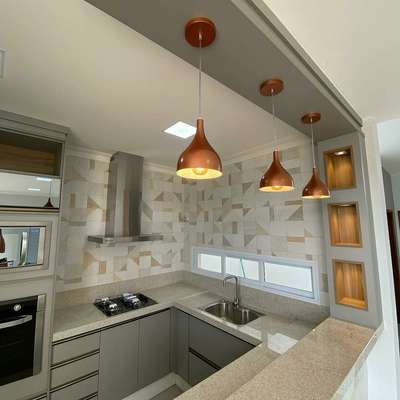 Lighting, Kitchen, Storage Designs by Contractor RT INTERIORS, Faridabad | Kolo
