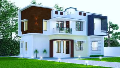 Exterior Designs by Interior Designer നിരഞ്ജൻ ജോൺ, Thiruvananthapuram | Kolo