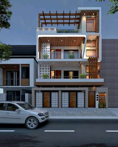 Exterior, Lighting Designs by Architect Yogesh saini, Gurugram | Kolo