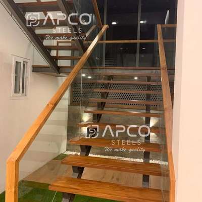 Staircase Designs by Fabrication & Welding APCO STEELS  LLP, Malappuram | Kolo